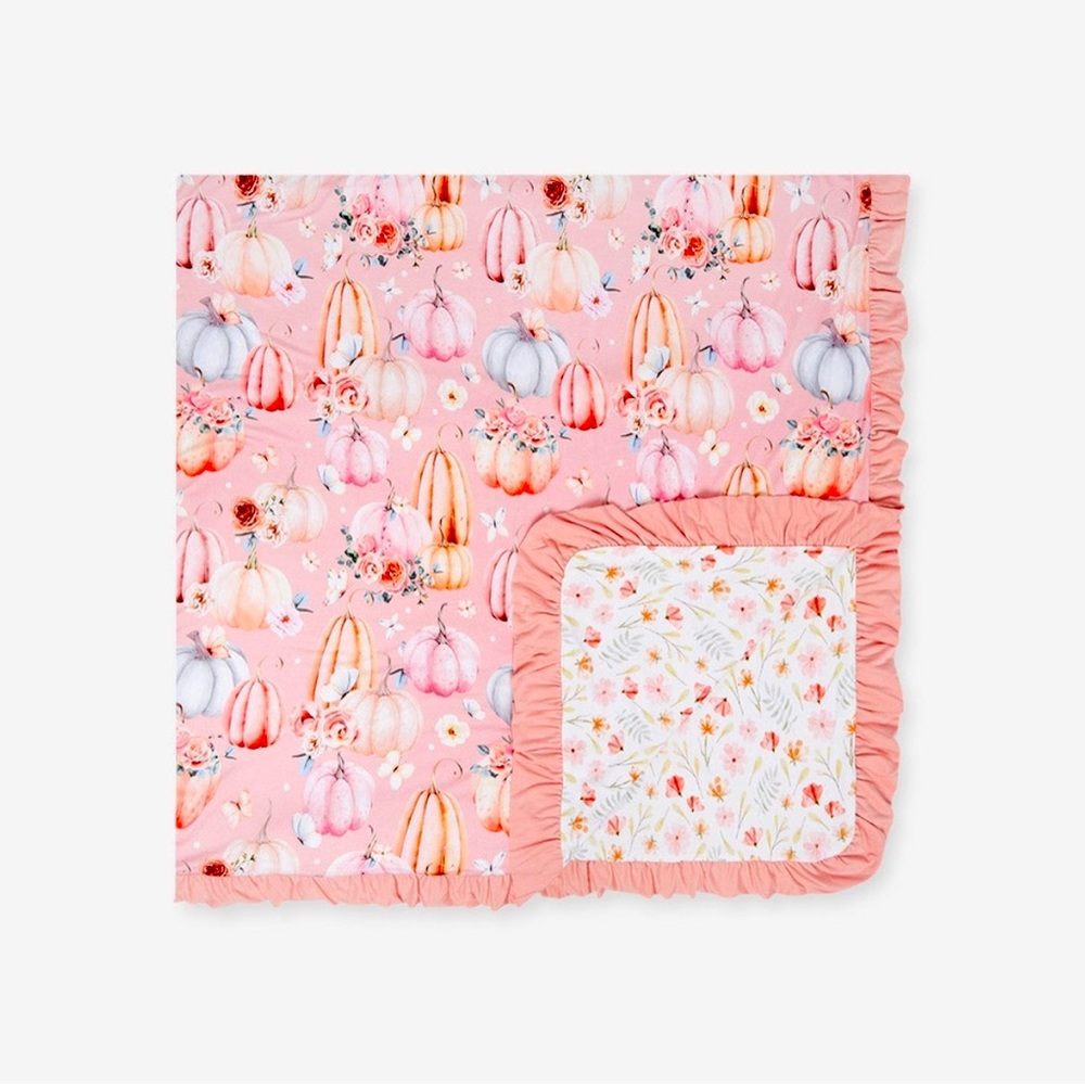 Posh Peanut Talena & Wanda Ruffled Luxe Patoo, Pink Pumpkins 2023 New W Tags